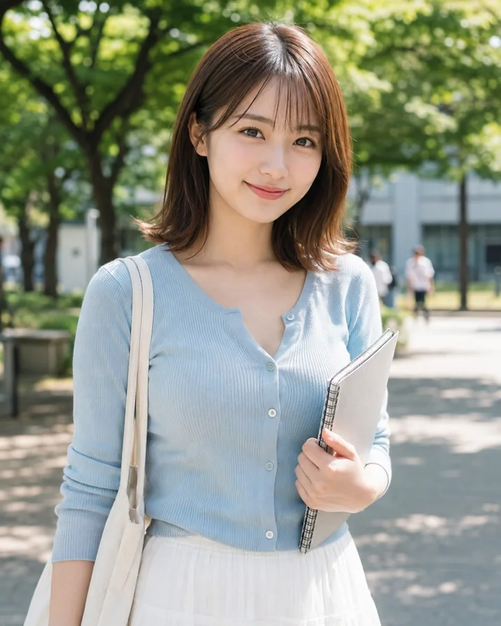 Brand portrait of an adult woman in an everyday setting